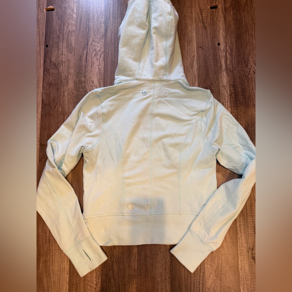 Lululemon Athletica Mint Ligjt Blue/Green Zip-Up Jacket Women’s 8 EUC - Picture 7 of 8